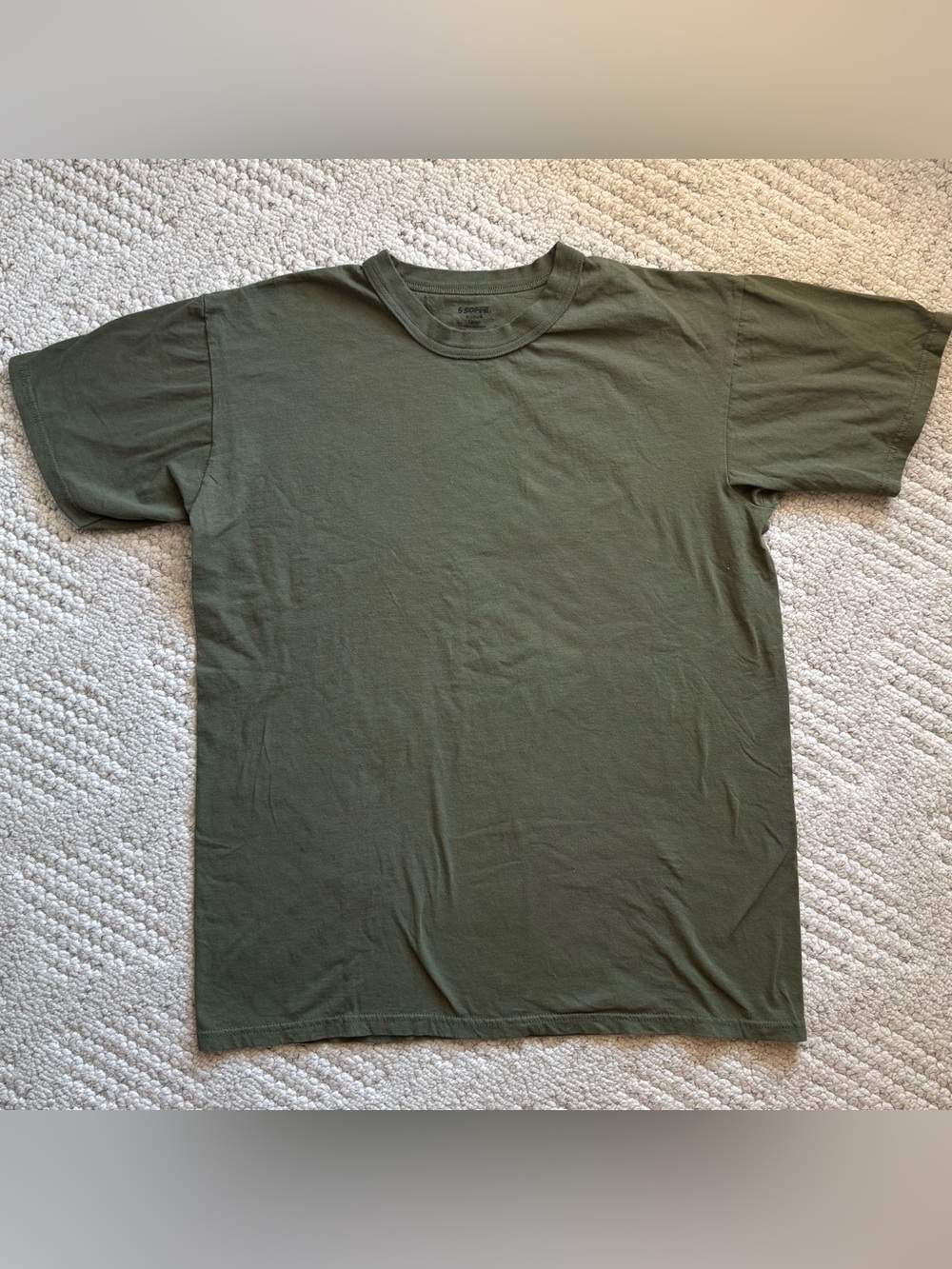 Soffe Olive Green Short Sleeve Crew T-Shirt